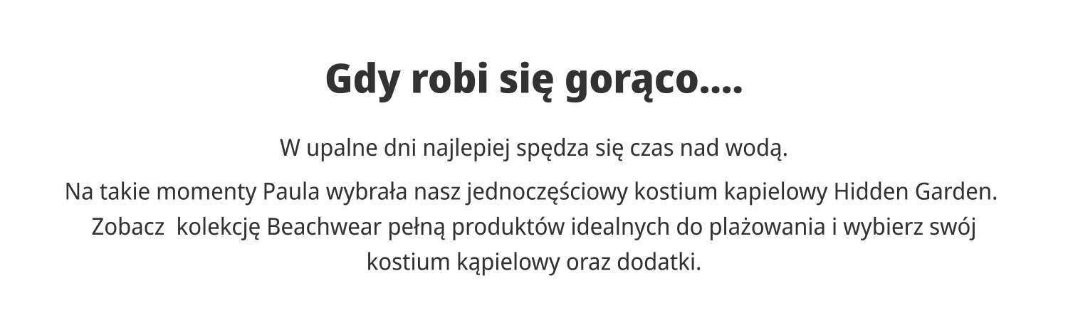 Kolekcja Beachwear już dostępna
